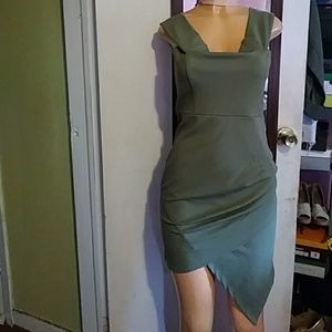 Sexy date night army green spandex dress